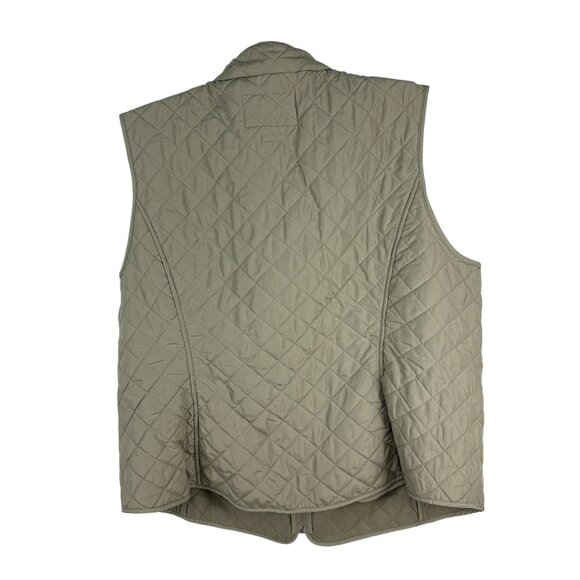 Van Heusen Quilted Vest XXL Womens Khaki 100% Polyester Made In Indonesia - Picture 2 of 5